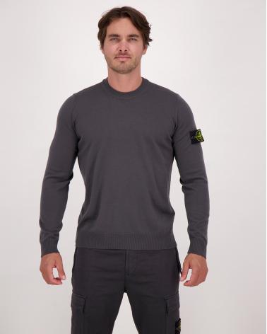PULL STONE ISLAND COL ROND 5100071 C4 0062 Gris