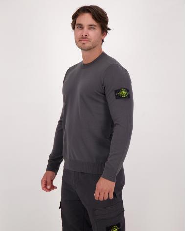 PULL STONE ISLAND COL ROND 5100071 C4 0062 Gris