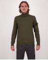 PULL COL ROULÉ STONE ISLAND  5100025  S00C4 0054 VERT MILITAIRE
