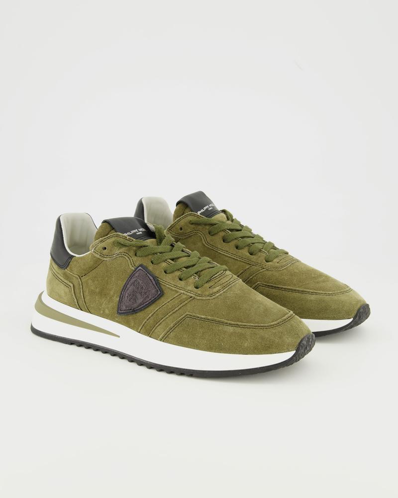 BASKET PHILIPPE MODEL TROPEZ 2.1  DB02 MILITAIRE/ NOIR