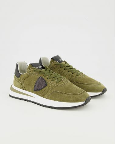 BASKET PHILIPPE MODEL TROPEZ 2.1  DB02 MILITAIRE/ NOIR