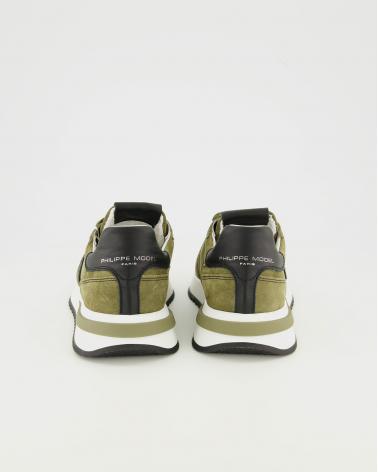 BASKET PHILIPPE MODEL TROPEZ 2.1  DB02 MILITAIRE/ NOIR