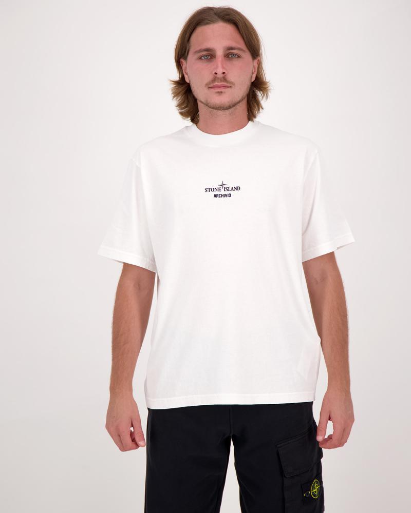 TEE SHIRT STONE ISLAND 2100037 S0091 0001 BLANC