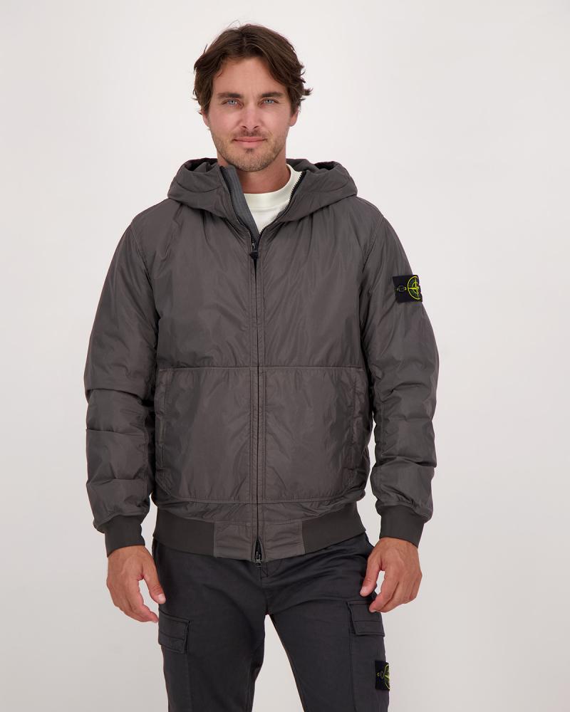 BLOUSON STONE ISLAND CRINKLE REPS NYLON 4100013 0062 Gris