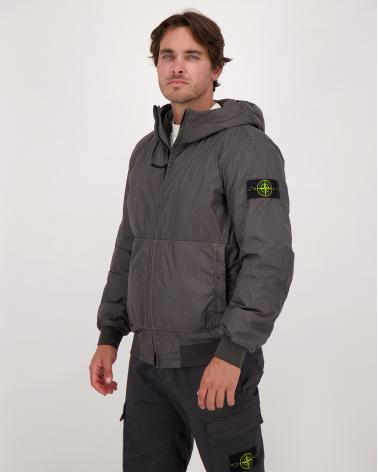BLOUSON STONE ISLAND CRINKLE REPS NYLON 4100013 0062 Gris