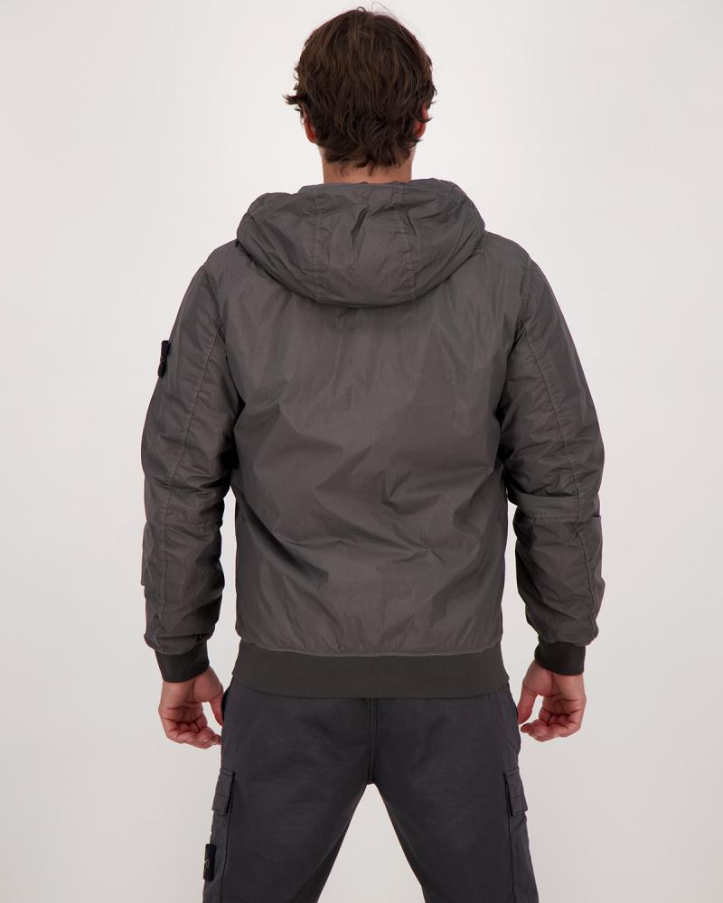 BLOUSON STONE ISLAND CRINKLE REPS NYLON 4100013 0062 Gris