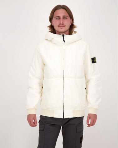 BLOUSON STONE ISLAND CRINKLE REPS NYLON 4100013 0093 IVOIRE