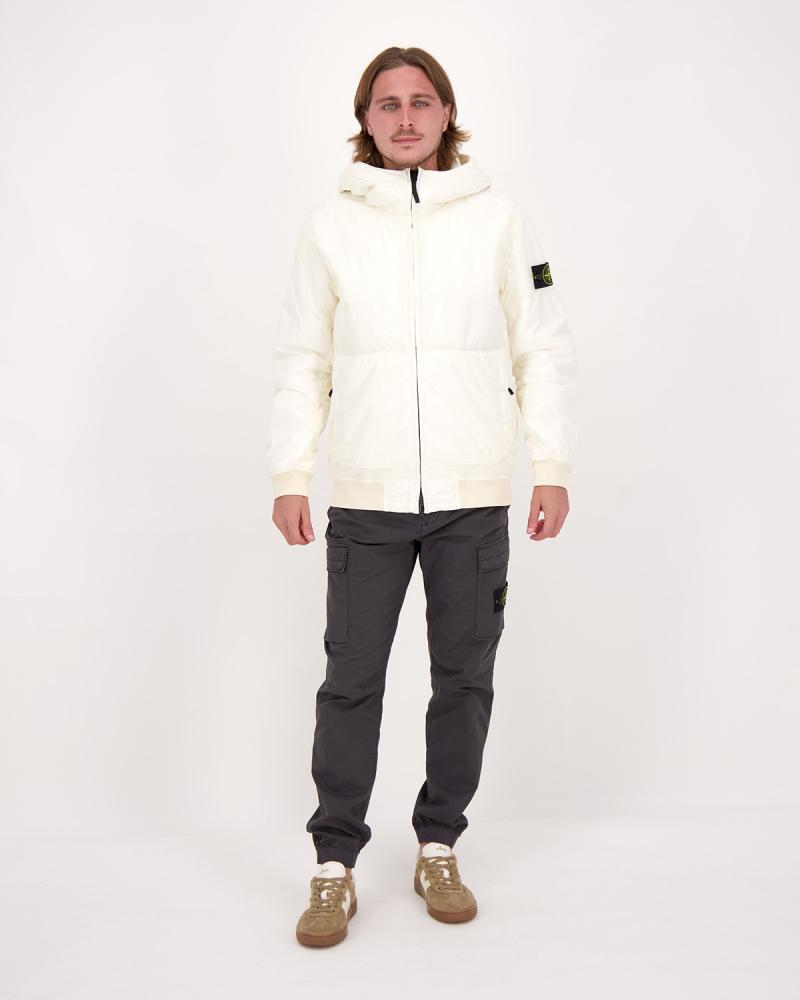 BLOUSON STONE ISLAND CRINKLE REPS NYLON 4100013 0093 IVOIRE