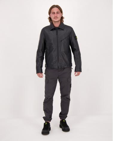 BLOUSON 0100002 0029 NOIR MATT GRAIN LEATHER  