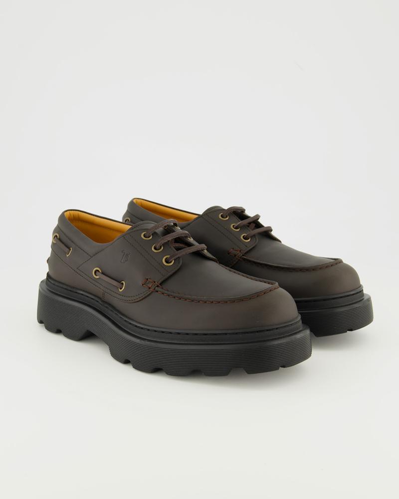 CHAUSSURE BATEAU TOD'S NUBUCK MARRON