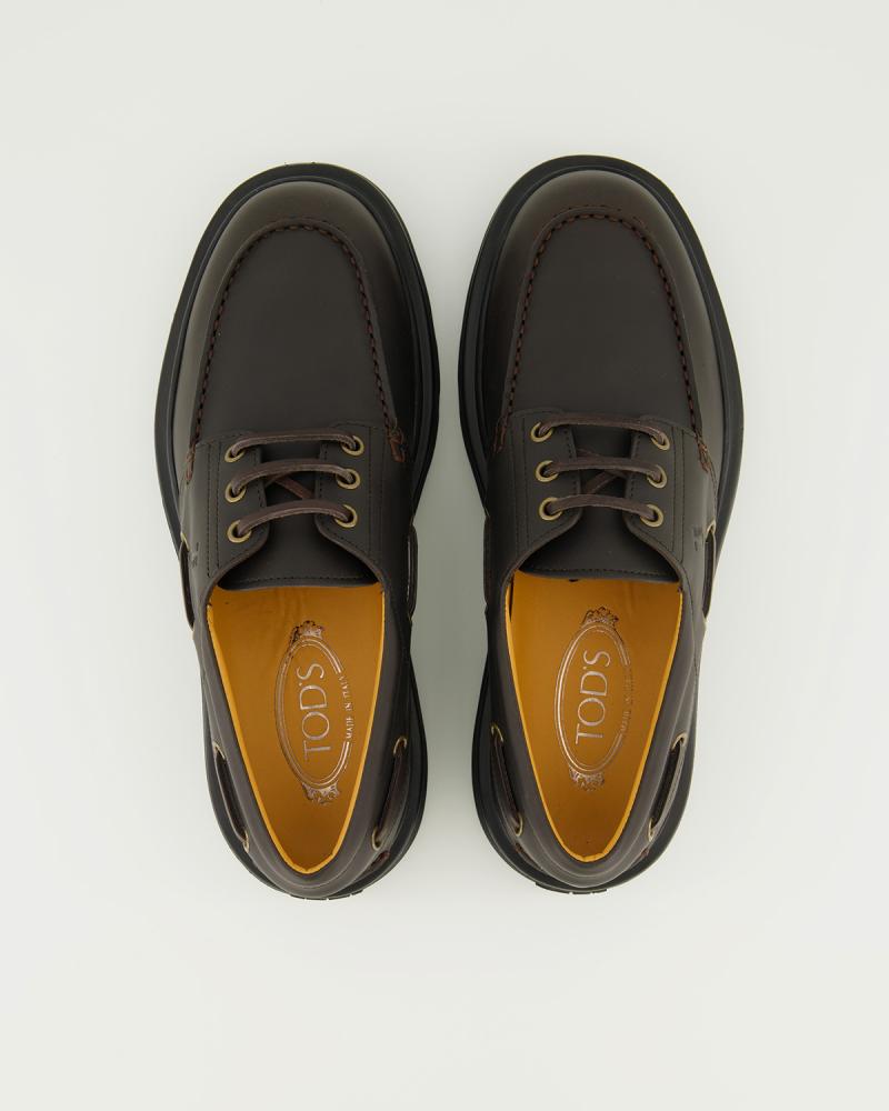 CHAUSSURE BATEAU TOD'S NUBUCK MARRON