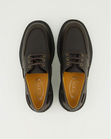 CHAUSSURE BATEAU TOD'S NUBUCK MARRON