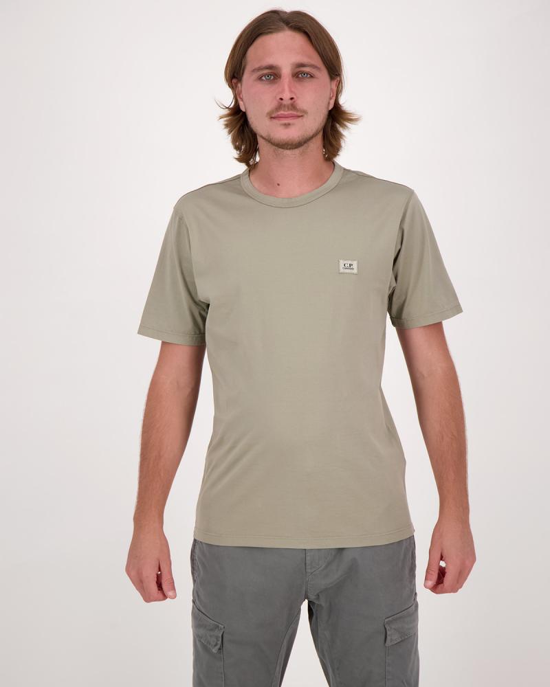 TEE SHIRT CP.COMPANY MERCERISE PATCH LOGO S132 356 TAUPE