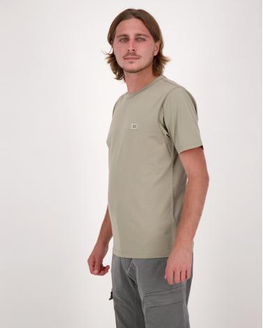 TEE SHIRT CP.COMPANY MERCERISE PATCH LOGO S132 356 TAUPE