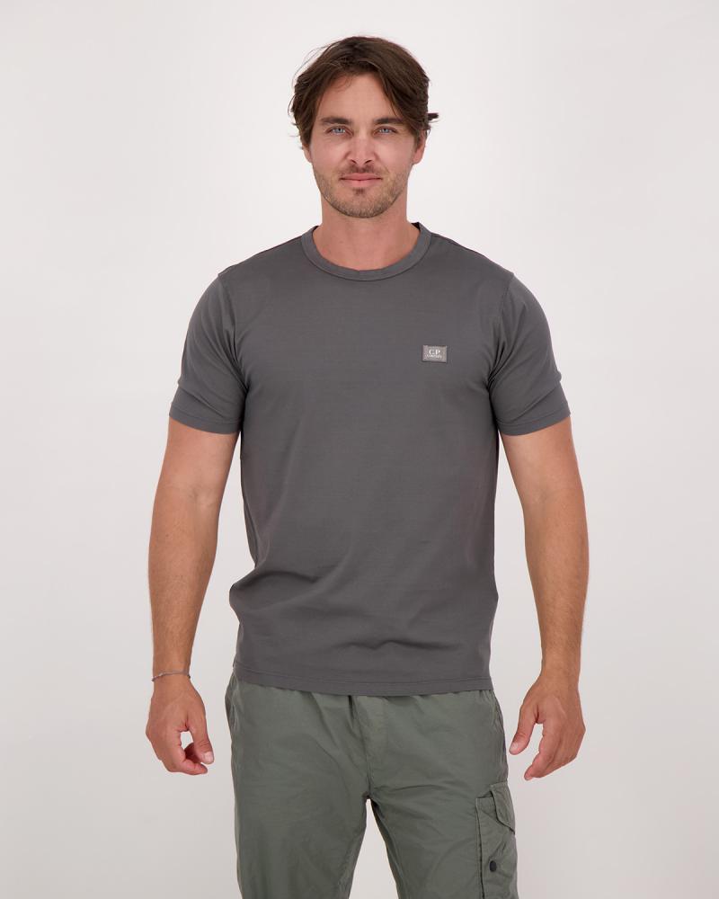 TEE SHIRT CP.COMPANY MERCERISE PATCH LOGO S132 978 ANTRACITE