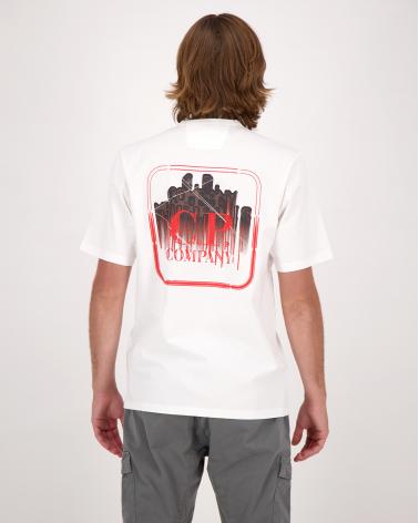TEE SHIRT CP.COMPANY METROPOLIS  S053  103 BLANC