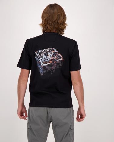 TEE SHIRT CP.MERTOPOLIS S054 999 NOIR