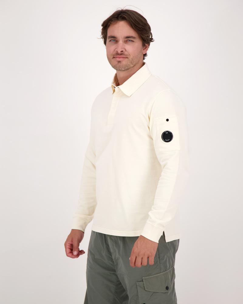 POLO SWEAT CP.COMPANY LIGHT SS100 402 IVOIRE