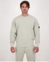 SWEAT CP COMPANY COL ROND EMERIZED DIAGONAL SS718331 Gris clair