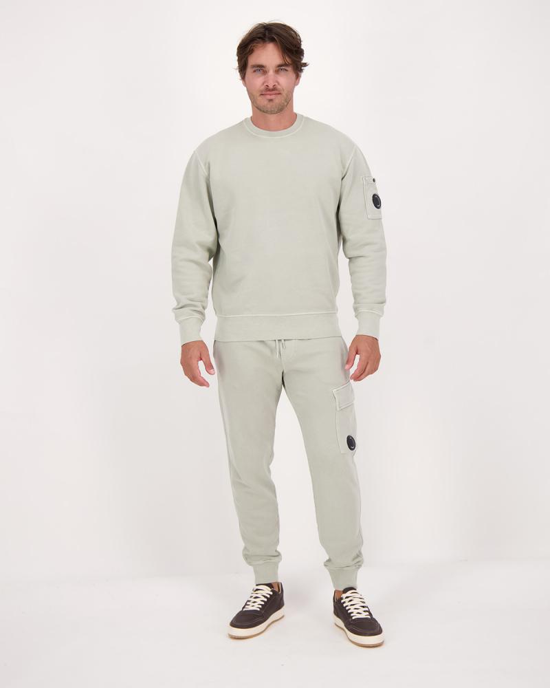 SWEAT CP COMPANY COL ROND EMERIZED DIAGONAL SS718331 Gris clair