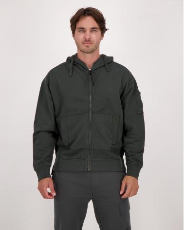 SWEAT  CP.COMPANY  Goggle Hooded SS060 978 Antracite