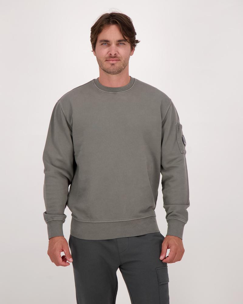 SWEAT CP COMPANY COL ROND EMERIZED DIAGONAL SS718 921 Gris 