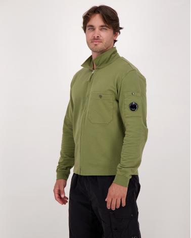 SWEAT ZIPPÉ CP.COMPANY LIGHT SS101A 652 VERT