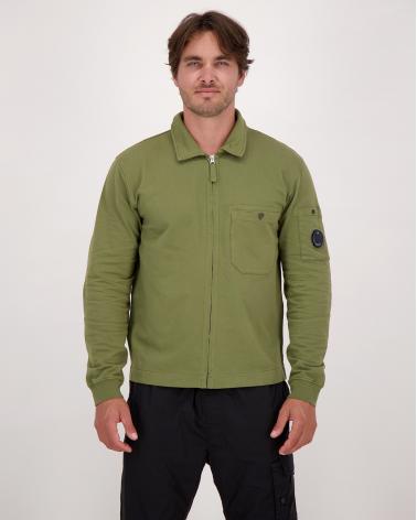 SWEAT ZIPPÉ CP.COMPANY LIGHT SS101A 652 VERT
