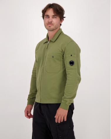 SWEAT ZIPPÉ CP.COMPANY LIGHT SS101A 652 VERT