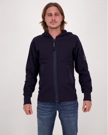 SWEAT CP.COMPANY HOODED OPEN SS 716 888 MARINE