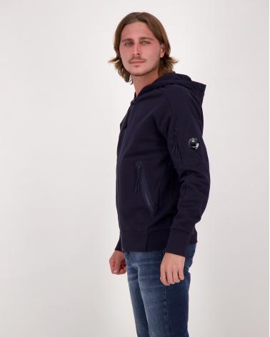 SWEAT CP.COMPANY HOODED OPEN SS 716 888 MARINE
