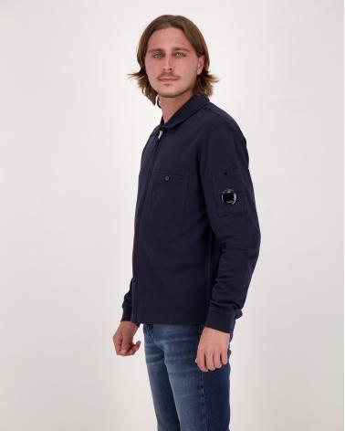 SWEAT ZIPPÉ CP.COMPANY LIGHT SS101A 888 Marine
