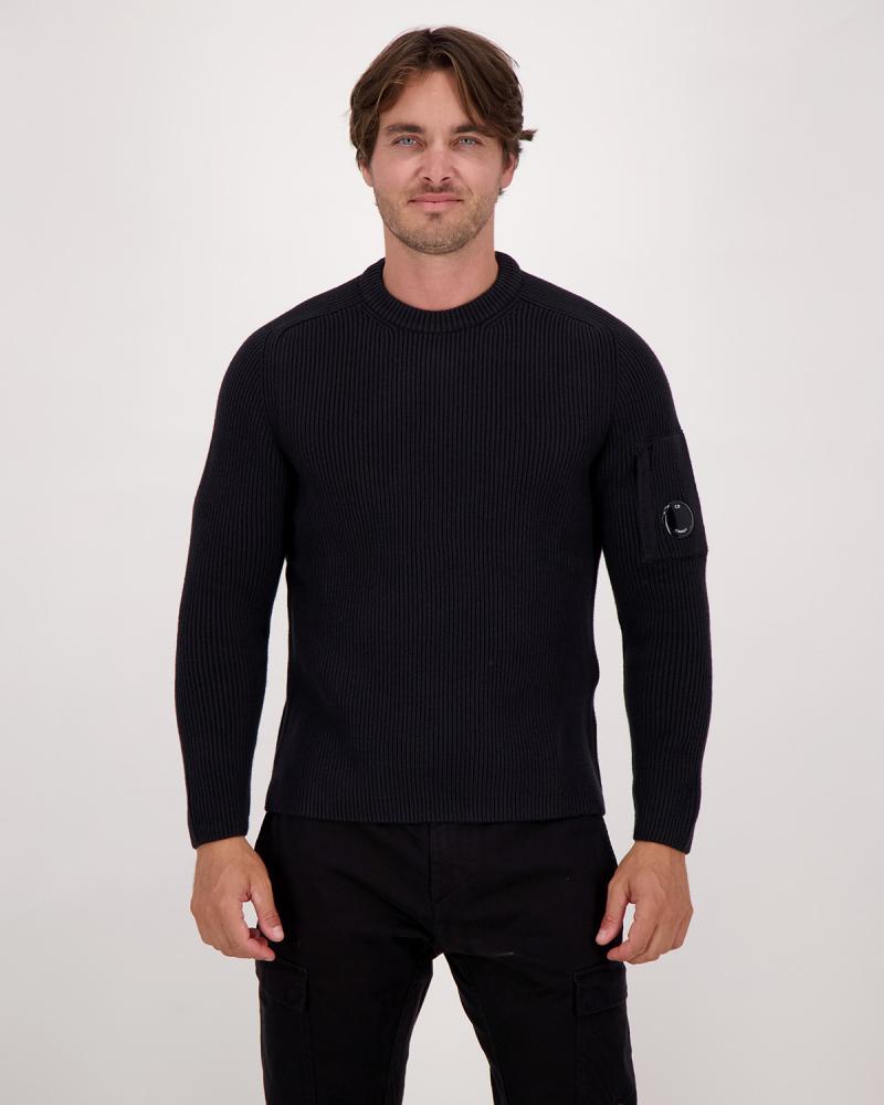 PULL CP.CÔTELÉ KN015 999 NOIR