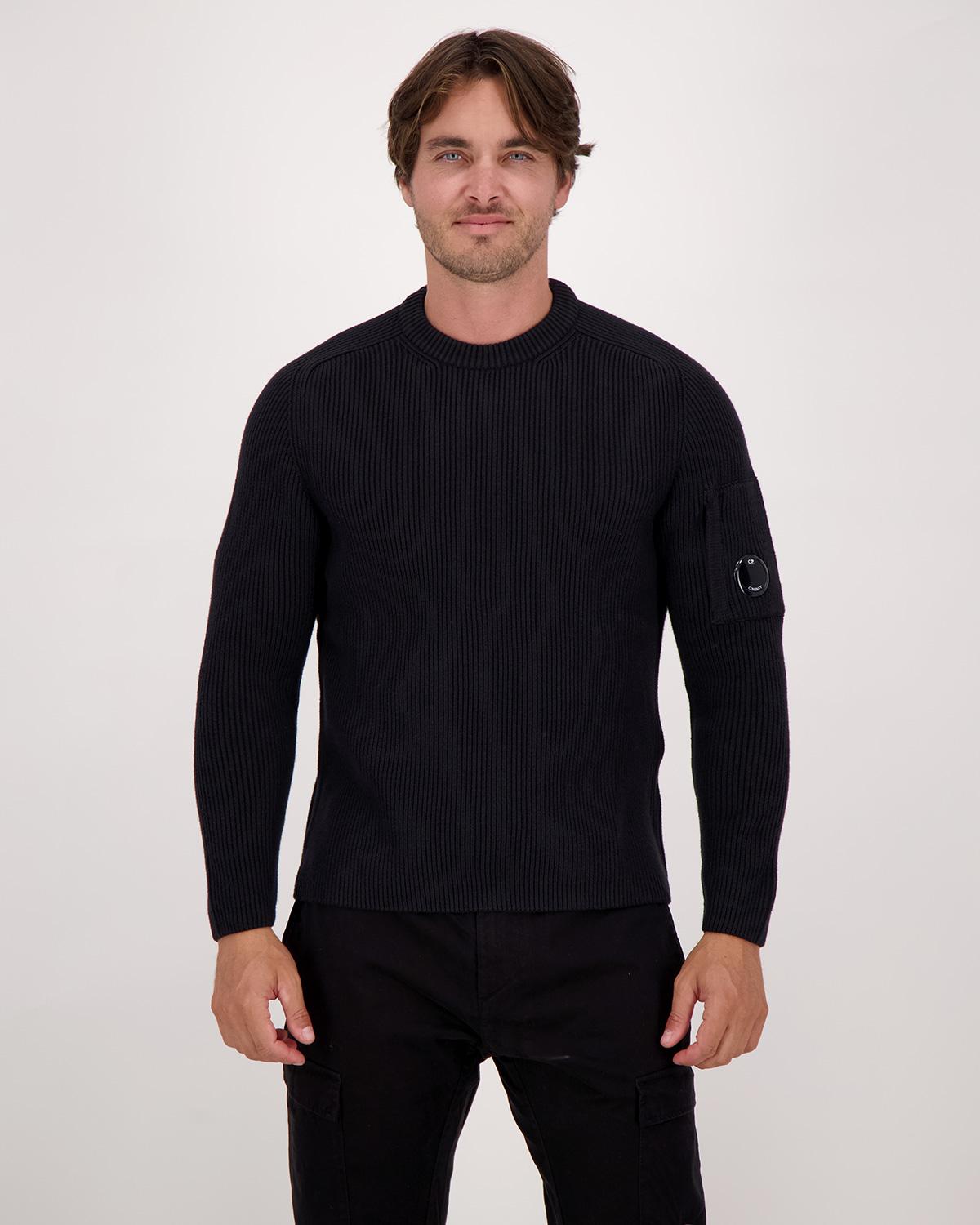 PULL CP.CÔTELÉ KN015 999 NOIR
