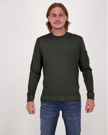 PULL CP.COMPANY MERINOS KN024A 978 kaki