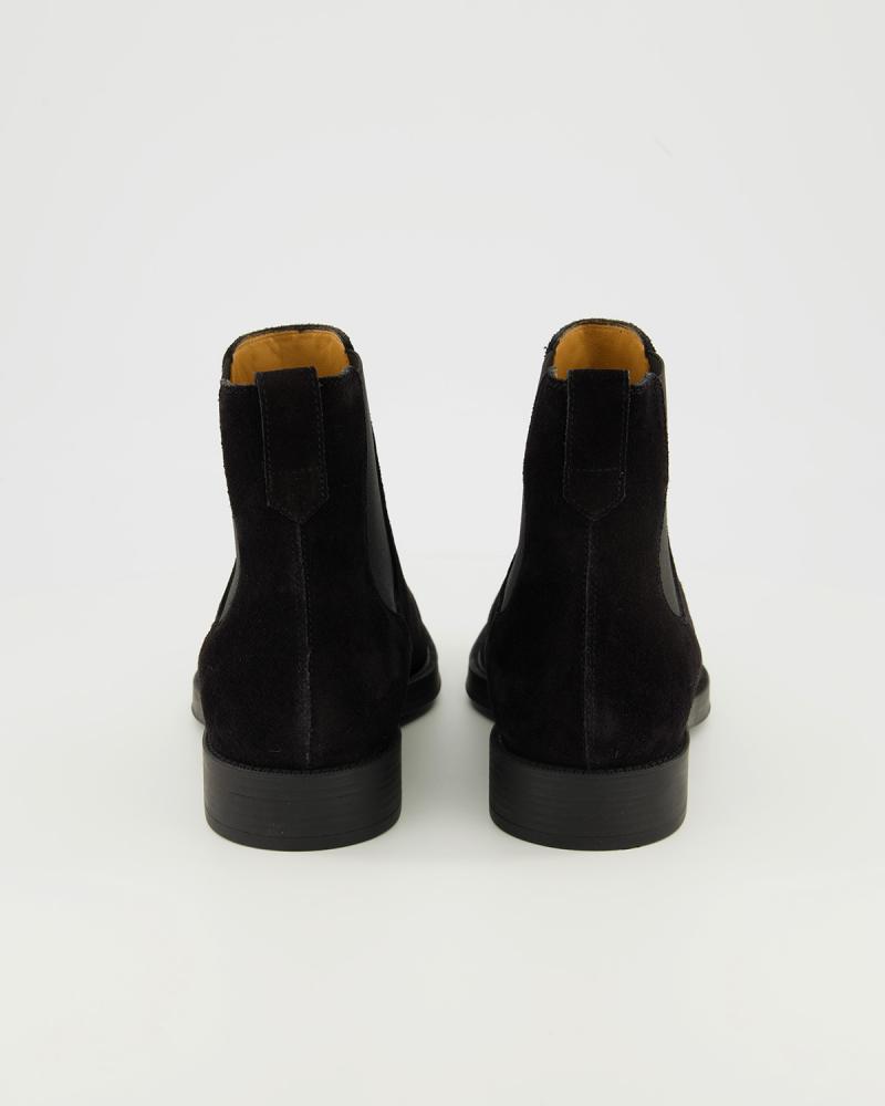 BOOTS TOD'S CUIR VELOURS NOIR 