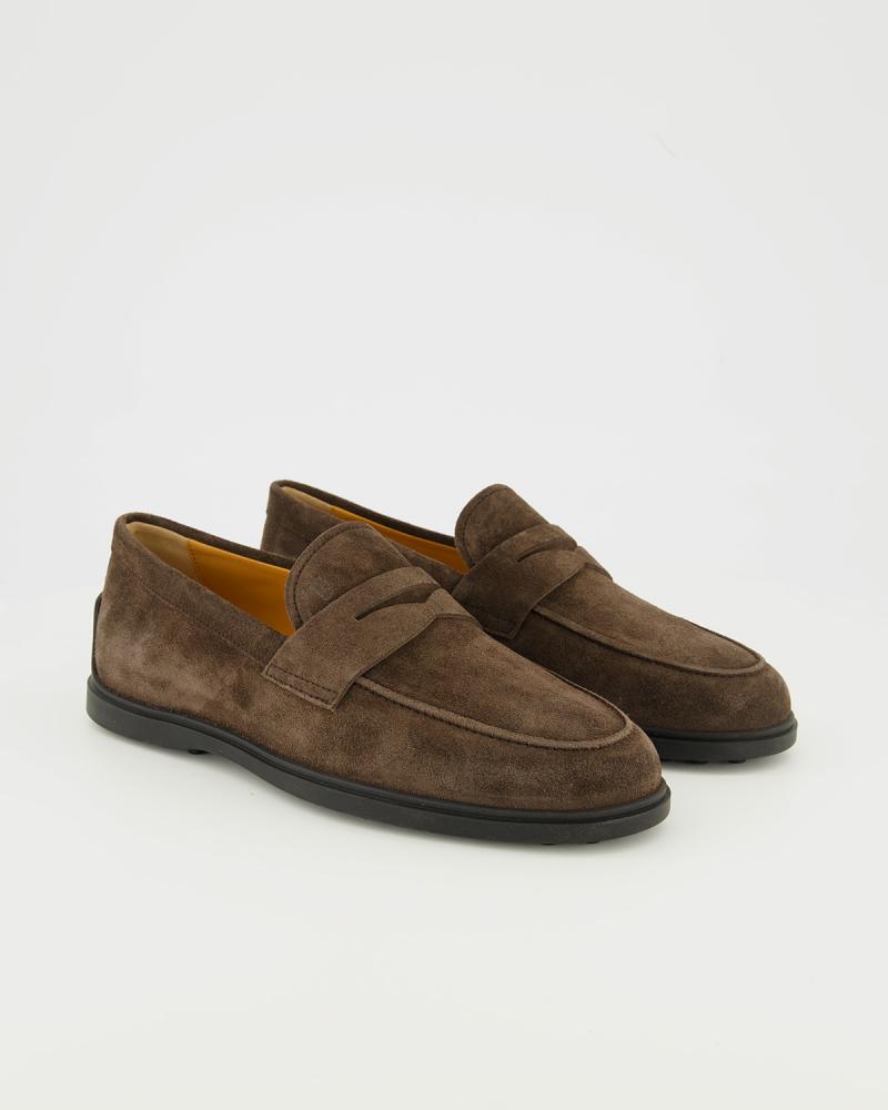 MOCASSIN TOD'S CUIR VELOURS MARRON