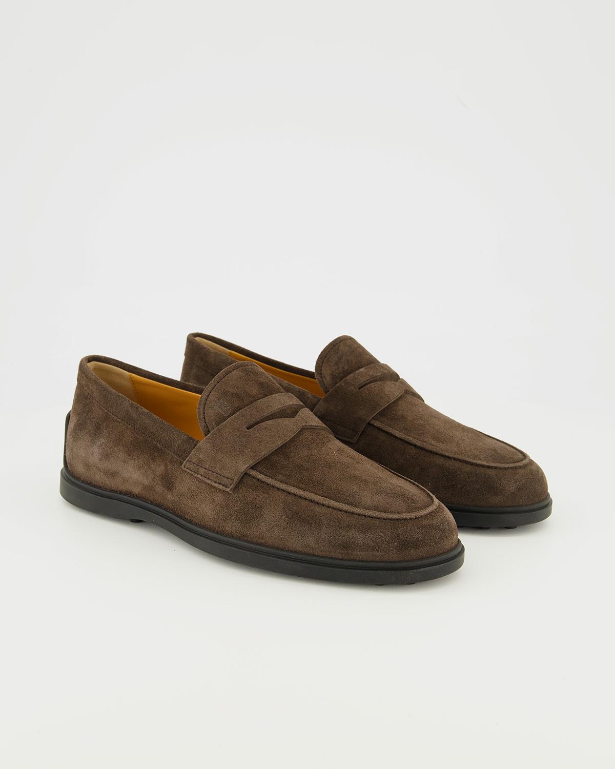 MOCASSIN TOD'S CUIR VELOURS MARRON