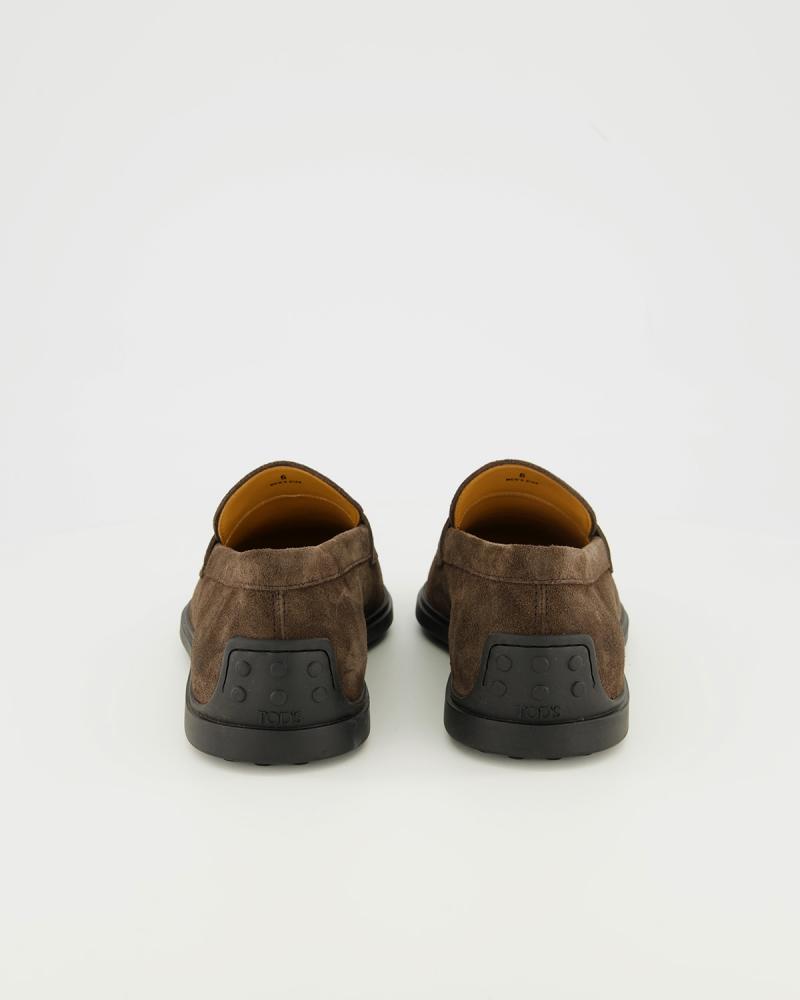 MOCASSIN TOD'S CUIR VELOURS MARRON