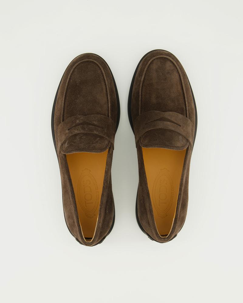 MOCASSIN TOD'S CUIR VELOURS MARRON