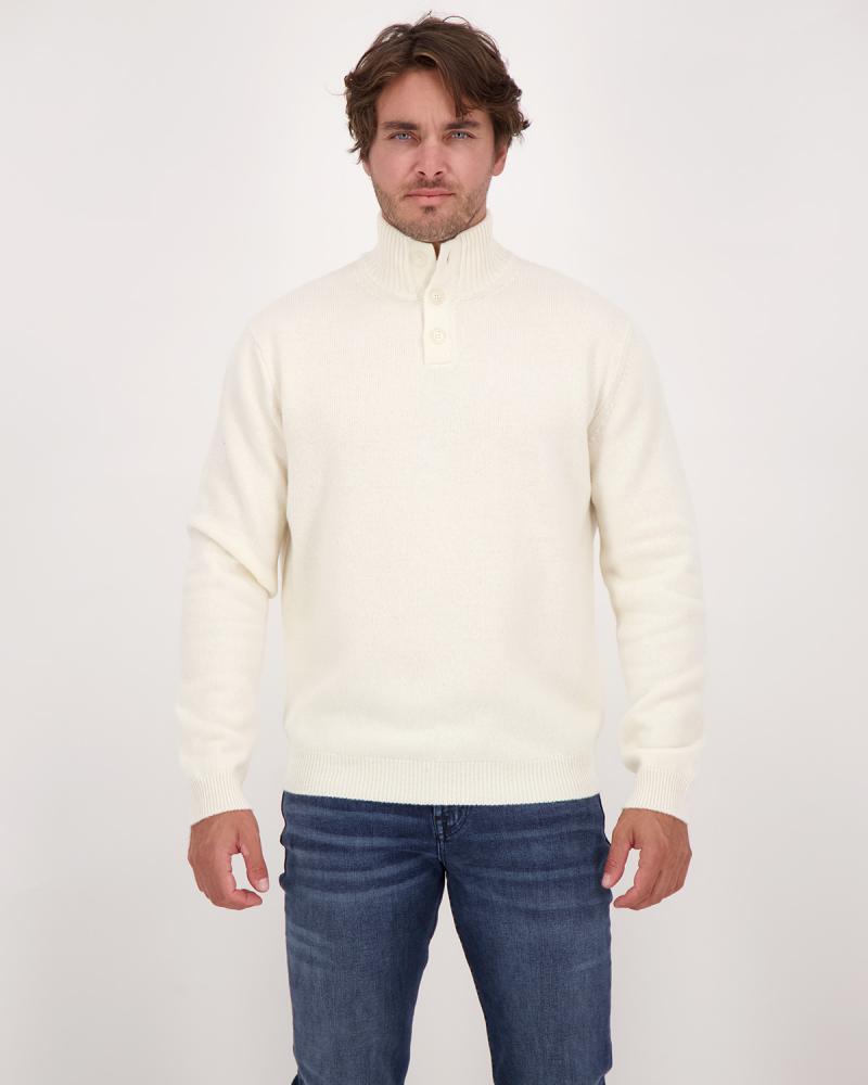 PULL D FIESOLICOL MONTANT BOUTONS 0070 IVOIRE  BLEND CASHMERE
