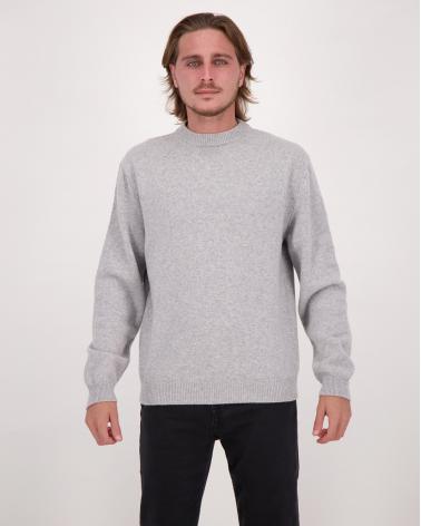 PULL COL ROND D FIESOLI 0067 GRIS CLAIR BLEND CASHMERE