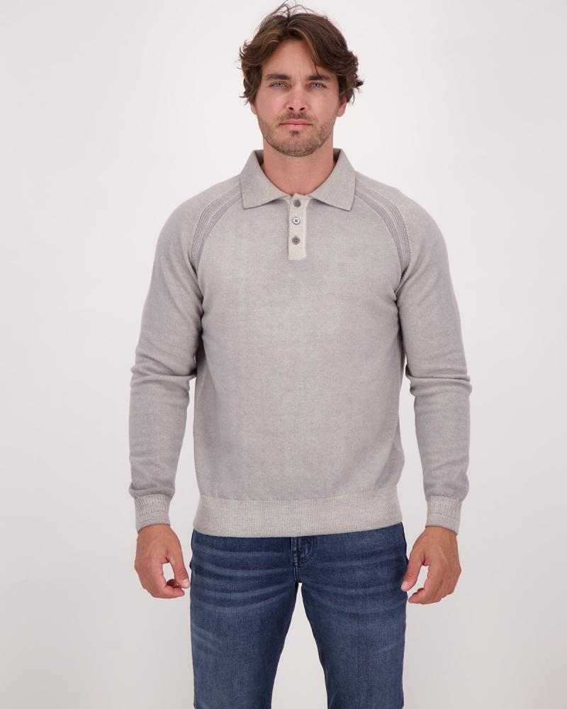 PULL POLO D FIESOLI 1241 Gris Clair