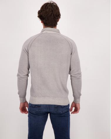 PULL POLO D FIESOLI 1241 Gris Clair