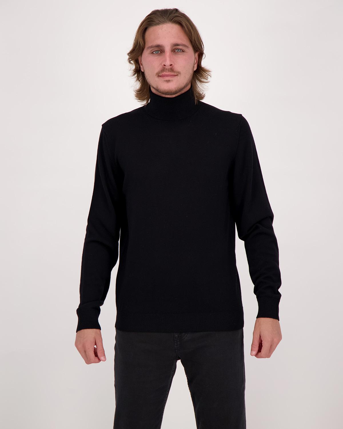 PULL D FIESOLI COL ROULÈ 9047 NOIR