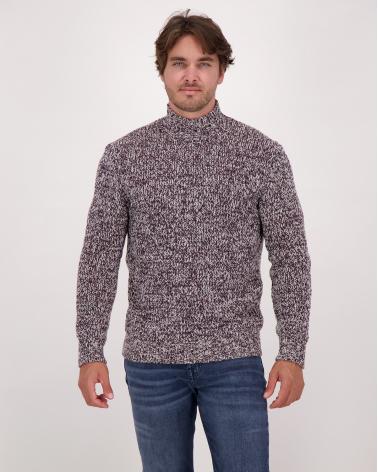 MAILLE TAGLIATORE COL MONTANT MAYKO BORDEAUX