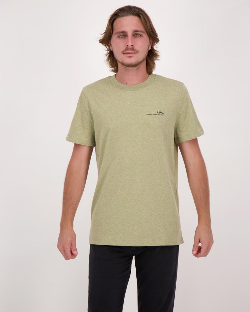TEE SHIRT  A.P.C. 39 Rue Madame  Kaki Chiné 