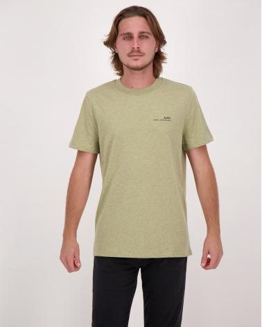 TEE SHIRT  A.P.C. 39 Rue Madame  Kaki Chiné 
