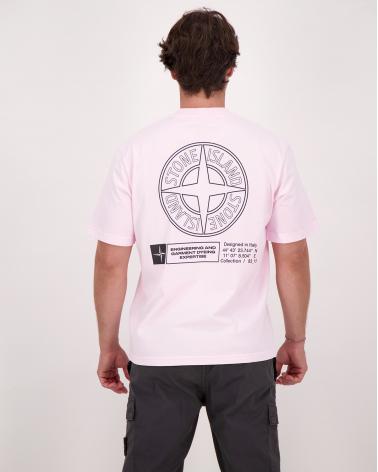 TEE SHIRT STONE ISLAND 2100037 0080 ROSE