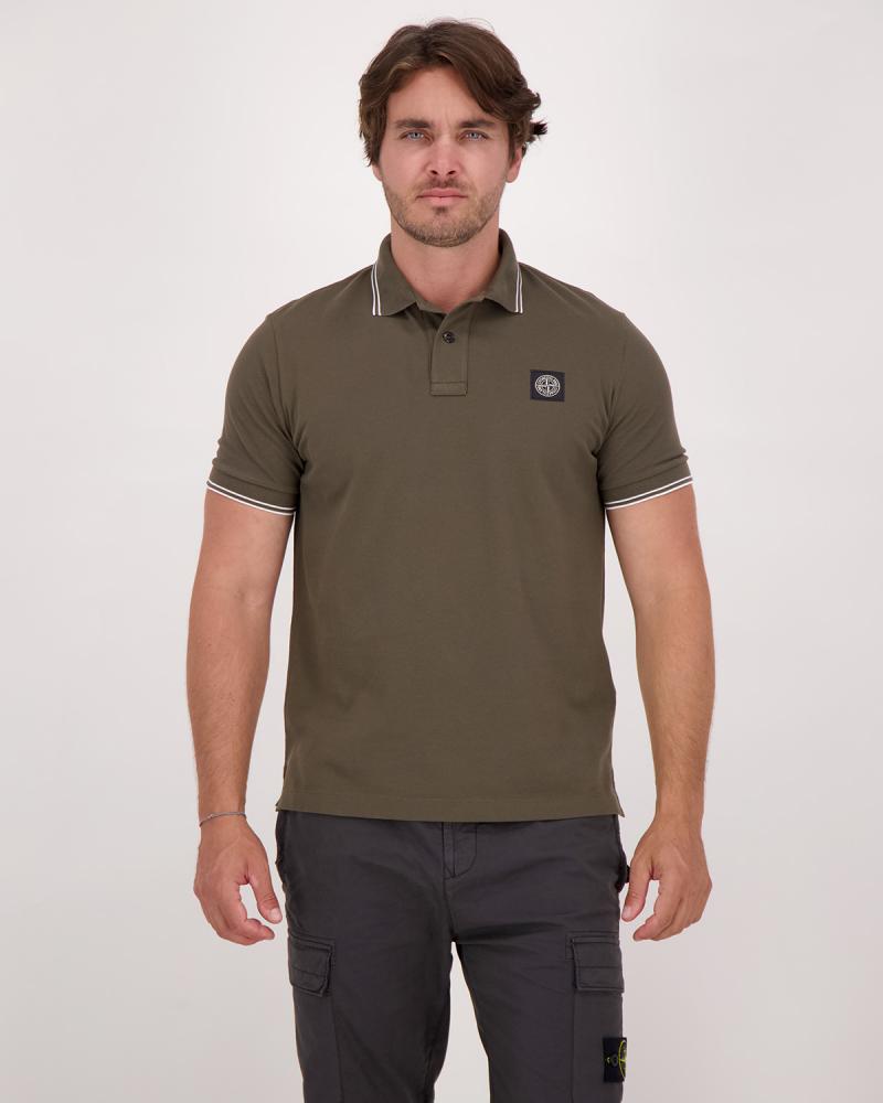POLO STONE ISLAND 22000-07 S0018 0054  VERT MILITAIRE